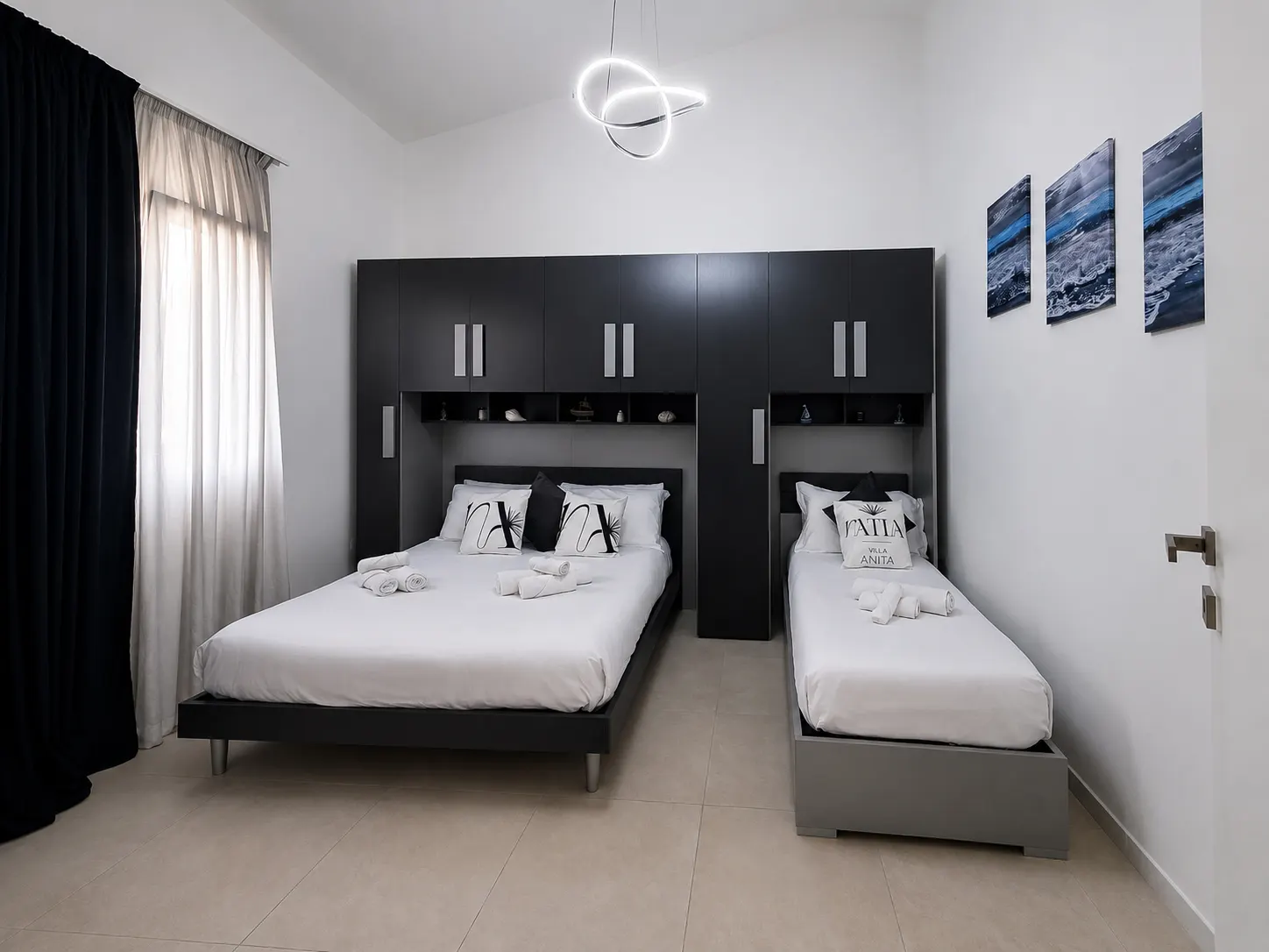 La camera tripla con letto matrimoniale e letto singolo