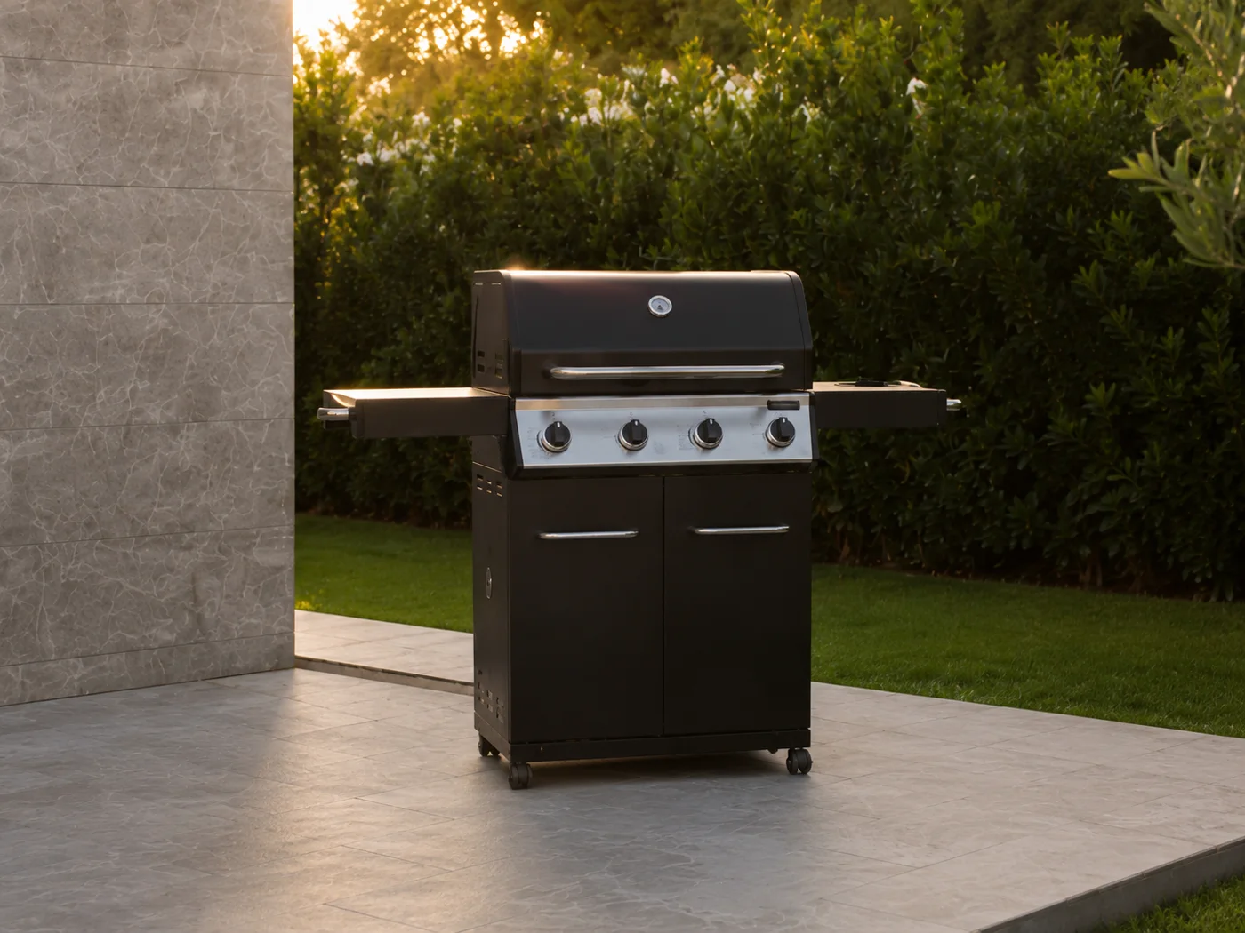 Barbecue in giardino